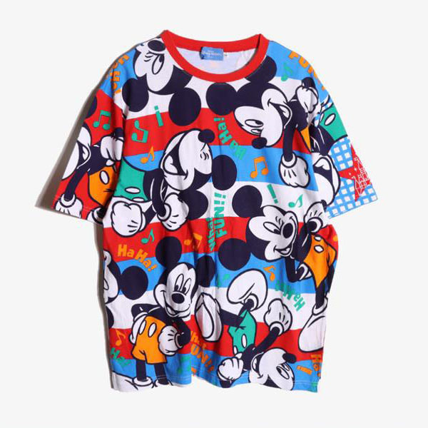 DISNEY - 디즈니 코튼 라운드 티셔츠   Man XL