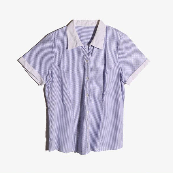 JPN -  코튼 폴리 스트라이프 셔츠   Women XL