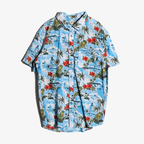 BILLABONG - 빌라봉 코튼 하와이안 셔츠   Man M