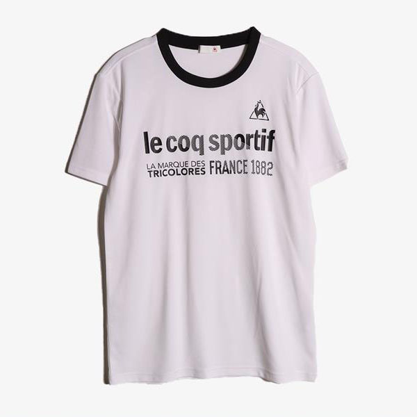 LE COQ SPORTIF - 르꼬끄 폴리 라운드 티셔츠   Man M