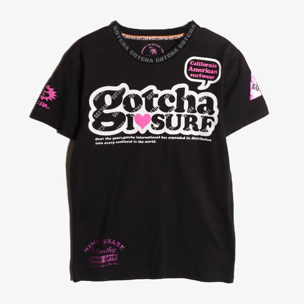 GOTCHA - 갓차 코튼 라운드 티셔츠   Man M
