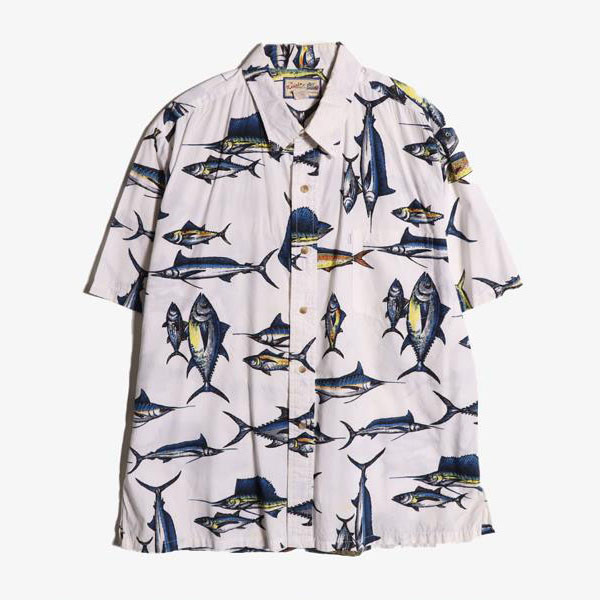 KAHALA - 카할라 코튼 하와이안 셔츠   Made In Hawaii  Man L