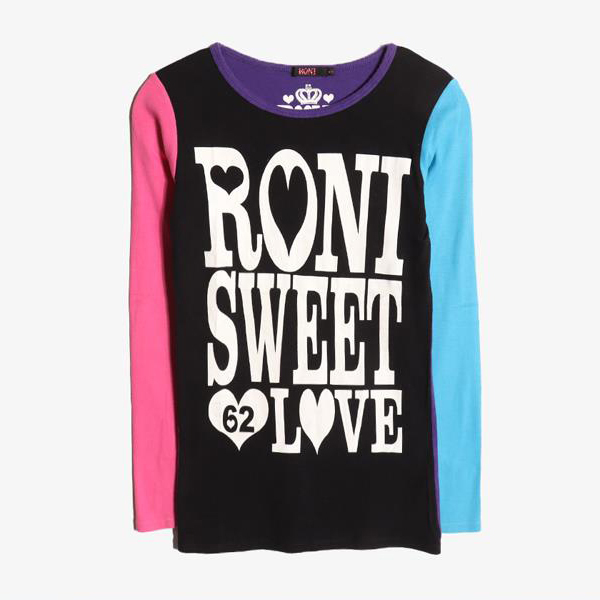 RONI -  코튼 폴리 롱 슬리브 티셔츠   Women L