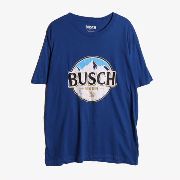 BUSCH -  코튼 폴리 라운드 티셔츠   Man L