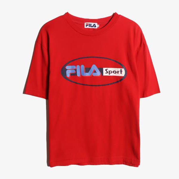 FILA - 휠라 코튼 폴리 라운드 티셔츠   Man L