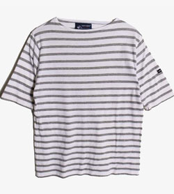 SAINT JAMES - 세인트 제임스 코튼 보더 티셔츠   Made In France  Women M