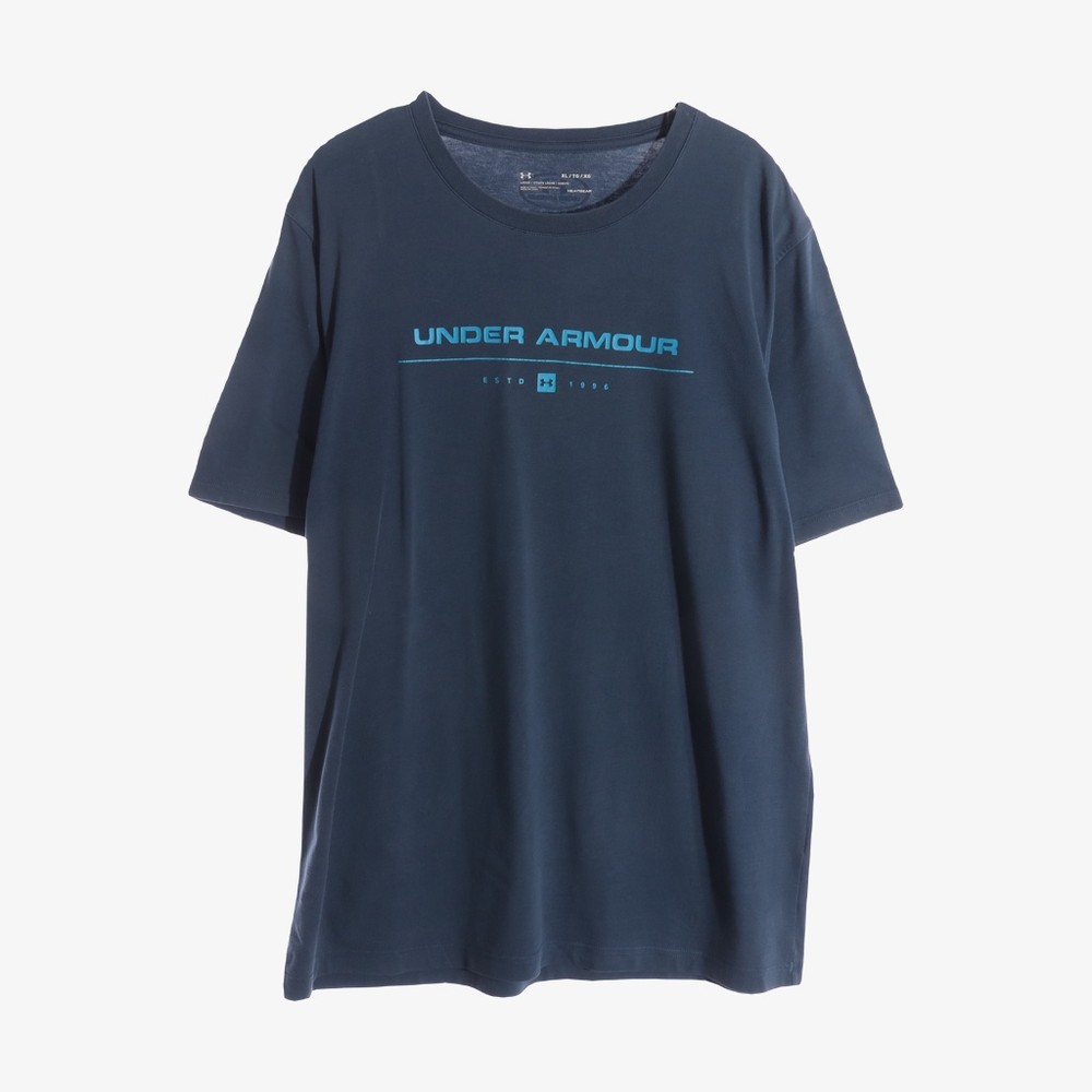 UNDER ARMOUR- 언더 아머 코튼 혼방 프린팅 티셔츠 - L