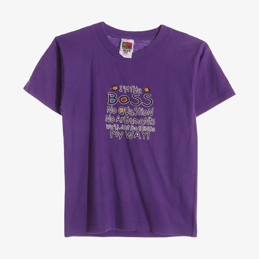 FRUIT OF THE LOOM- 프룻오브더룸 폴리 혼방 프린팅 티셔츠 - KIDS
