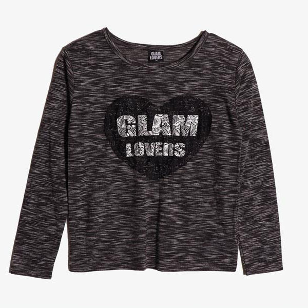 GLAM LOVERS -  폴리 레이온 라운드 니트   Kids 140
