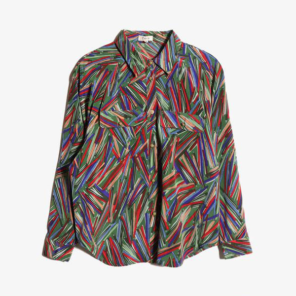 BERN -  폴리 패턴 셔츠   Women M