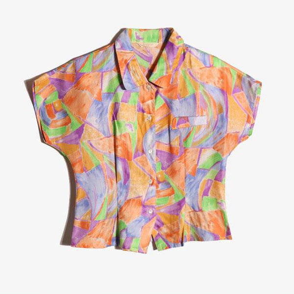 ROTORUA -  코튼 폴리 패턴 셔츠   Women M