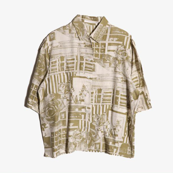 PERRY ELLIS -  코튼 패턴 셔츠   Man M