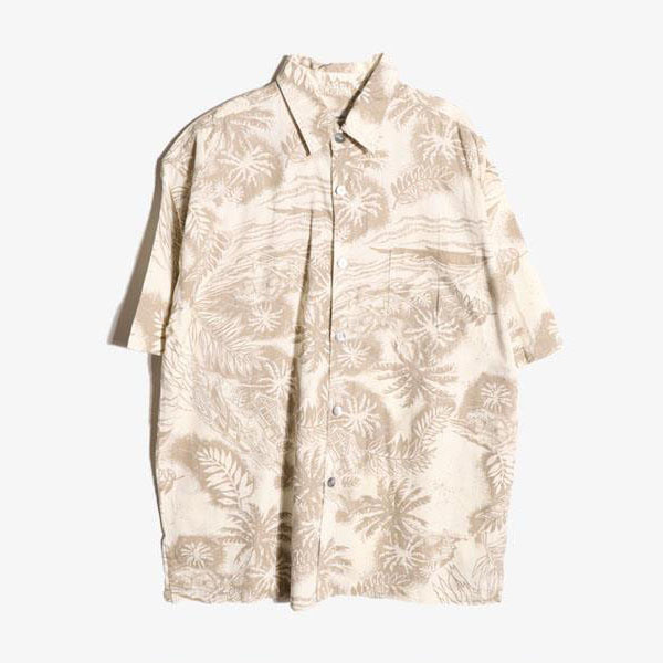 PARADISE ISLAND -  코튼 하와이안 셔츠   Man L