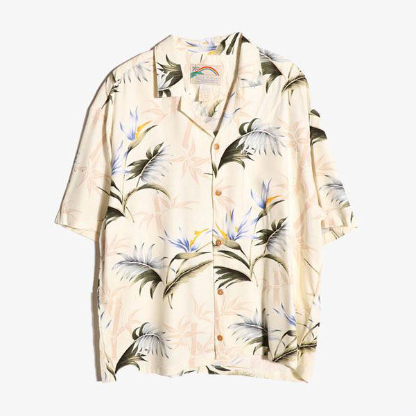 PARADISE FOUND - 파라다이스 파운드 레이온 하와이안 셔츠   Made In Hawaii  Man M