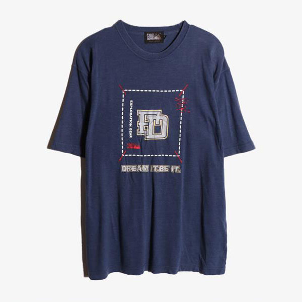 FIRST DOWN - 페스트다운 코튼 폴리 라운드 티셔츠   Man L
