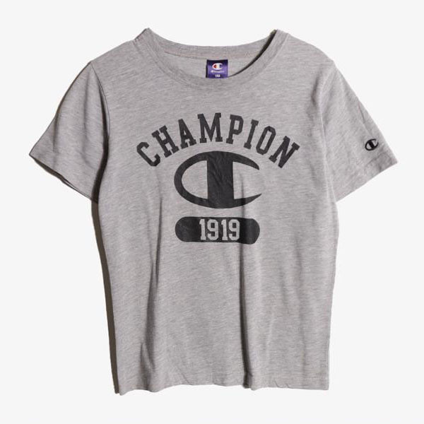 CHAMPION - 챔피온 코튼 폴리 라운드 티셔츠   Kids 150