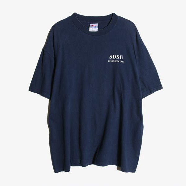 HANES - 헤인즈 코튼 라운드 티셔츠   Made In Usa  Man XL