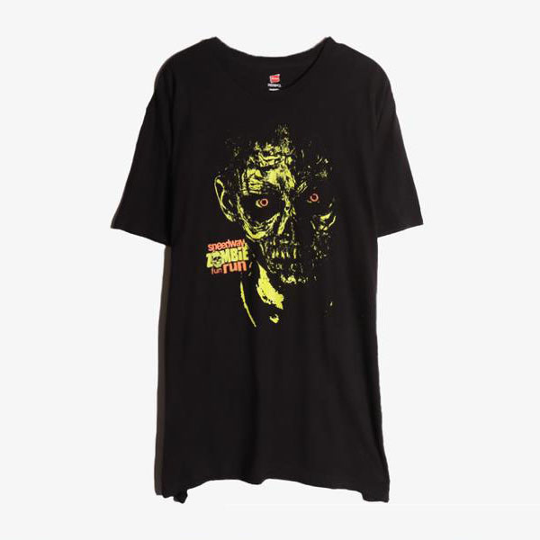 HANES - 헤인즈 코튼 라운드 티셔츠   Man XL
