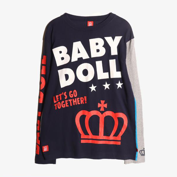BABY DOLL -  코튼 롱 슬리브 티셔츠   Women L
