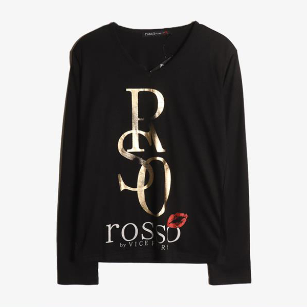 ROSSO -  폴리 레이온 롱 슬리브 티셔츠 (새 제품)  Women M