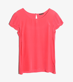 MASSIMO DUTTI - 마시모 듀티 코튼 라운드 티셔츠   Women S / Color - Pink