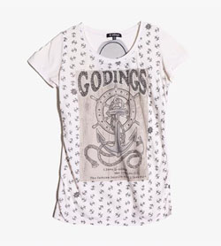 G-ODINGS -  코튼 라운드 티셔츠   Women M