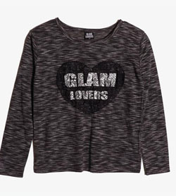 GLAM LOVERS -  폴리 레이온 라운드 니트   Kids 140