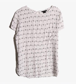 H&amp;M - 에이치앤엠 레이온 패턴 티셔츠   Women M