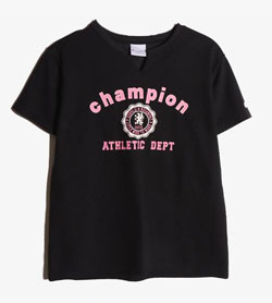CHAMPION - 챔피온 폴리 라운드 티셔츠   Women L