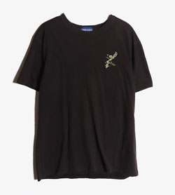 CHURA RYUKYU -  코튼 라운드 티셔츠   Man LDenim