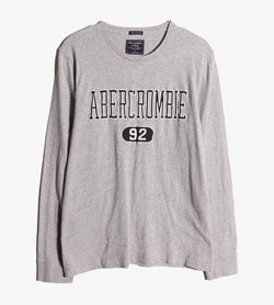 ABERCROMBIE&amp;FITCH - 아베크롬비엔피치 코튼 폴리 라운드 티셔츠   Man S